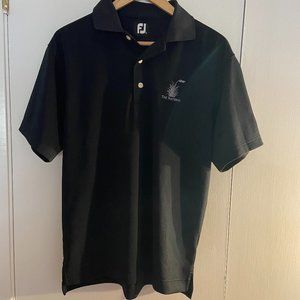 mens black footjoy polo shirt!